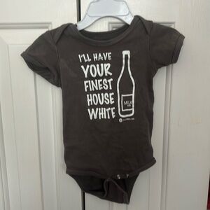 I’ll have your finest house white onesie